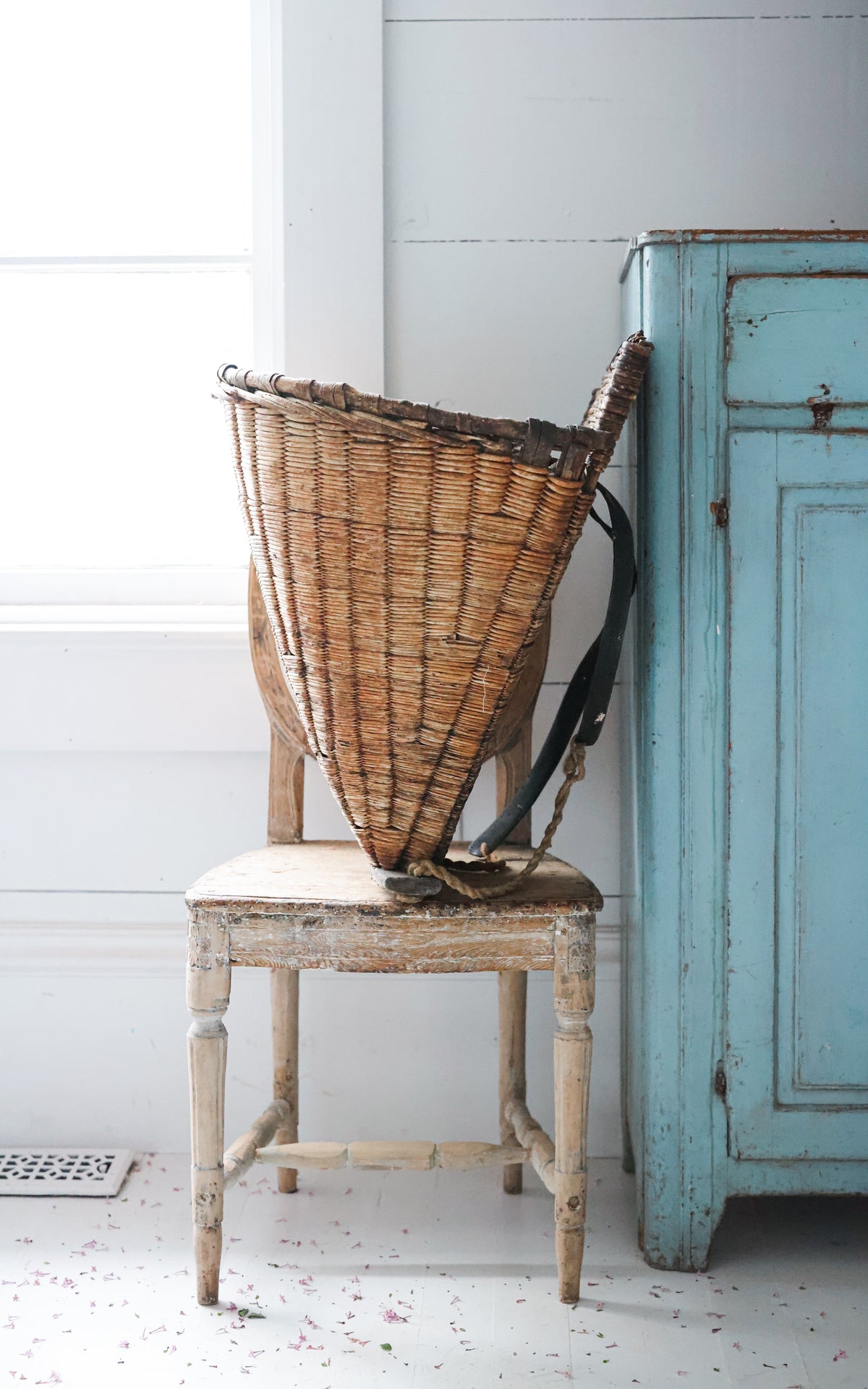 Vintage French Harvesting Basket