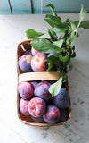 Set of Two Petite Vintage French Farm Baskets