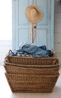 Large Vintage French Laundry Basket