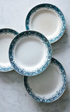 Set of Four French Stoneware Plates