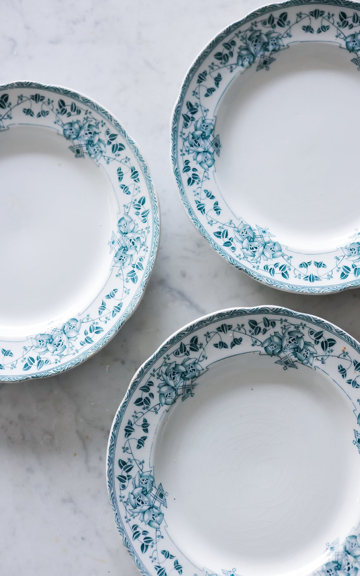 Set of Six Vintage Swedish Stoneware Plates