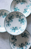 Set of Four Vintage French Transferware Plates