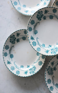 Set of Vintage French Stoneware Plates