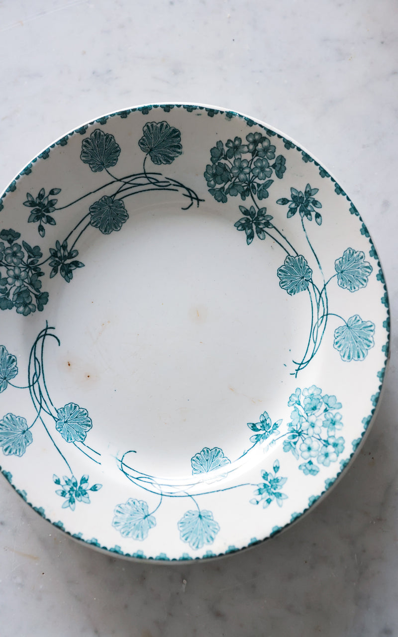 Set of Vintage French Stoneware Plates