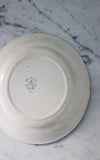 Set of Four Vintage French Transferware Ironstone Plates