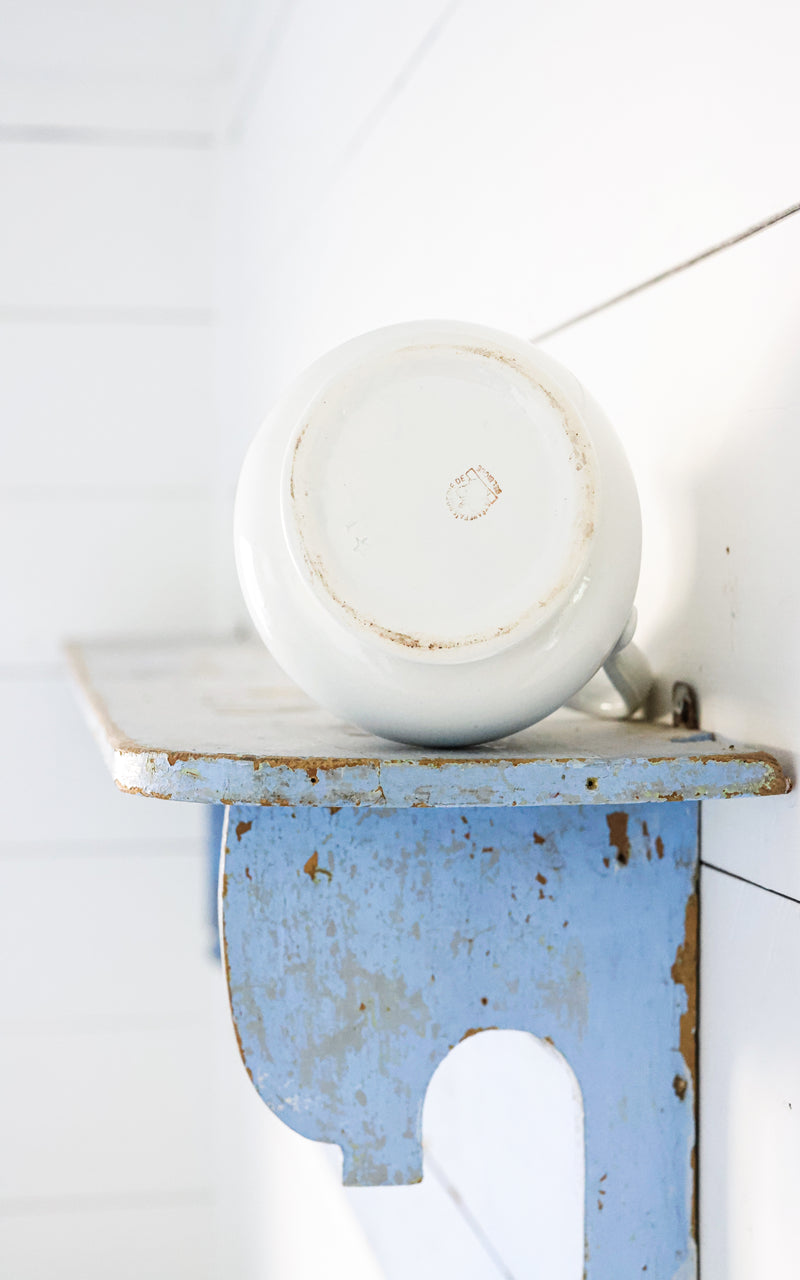 Vintage Belgian Ironstone Pitcher