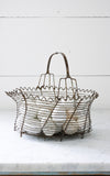 Vintage French Egg Basket