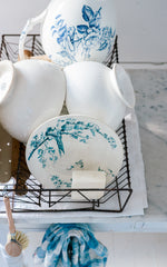 Vintage French Drying Rack, Iris Hantverk Dish Brush, Liz June's Atelier Dish Soap, French Linen Towel