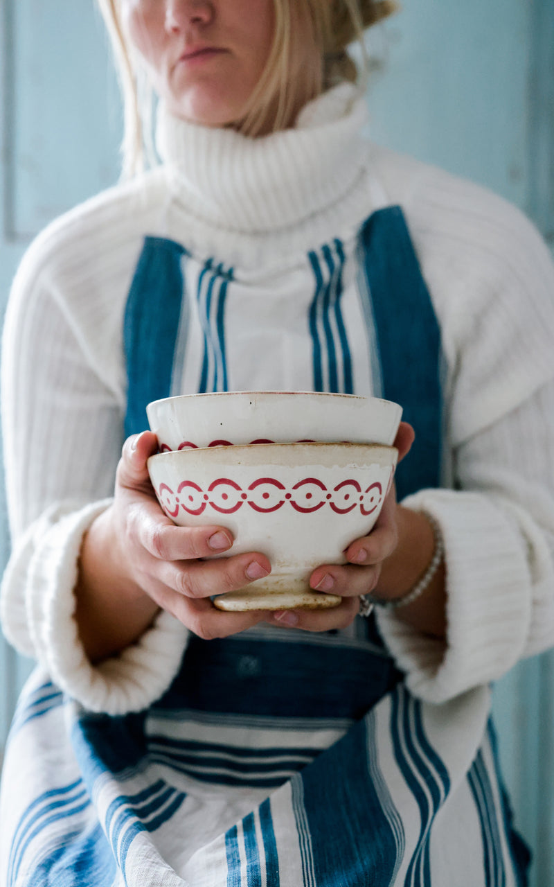 Vintage French Ironstone Cafe Au Lait Bowl