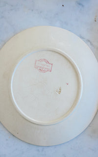 Set of Six Vintage French Stoneware Plates