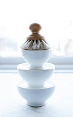 Vintage Stoneware Cafe Bowl Filled with Liz June's Atelier Lavender Dish Soap & Iris Hantverk Dish Brush