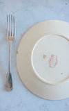 Set of Five Vintage French Deep Dished Ironstone Plates