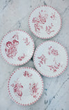 Set of Six Vintage French Ironstone Plates