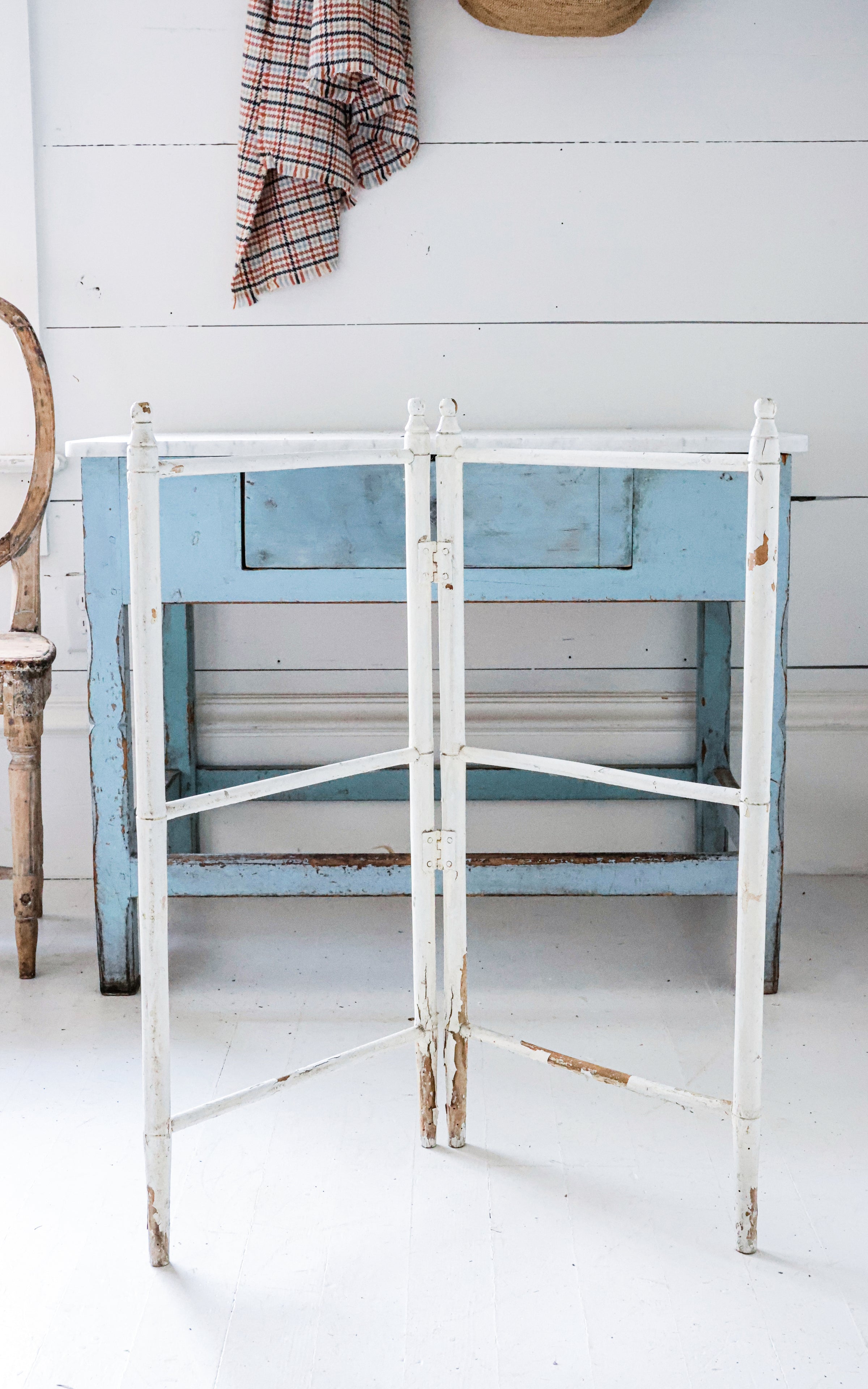 Vintage French Clothes Drying Rack