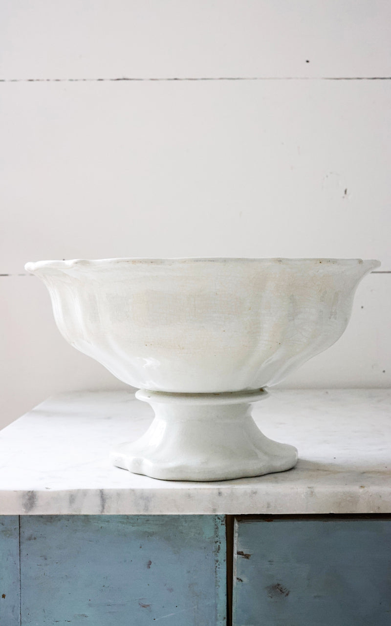 Large Vintage Dutch Ironstone Compote