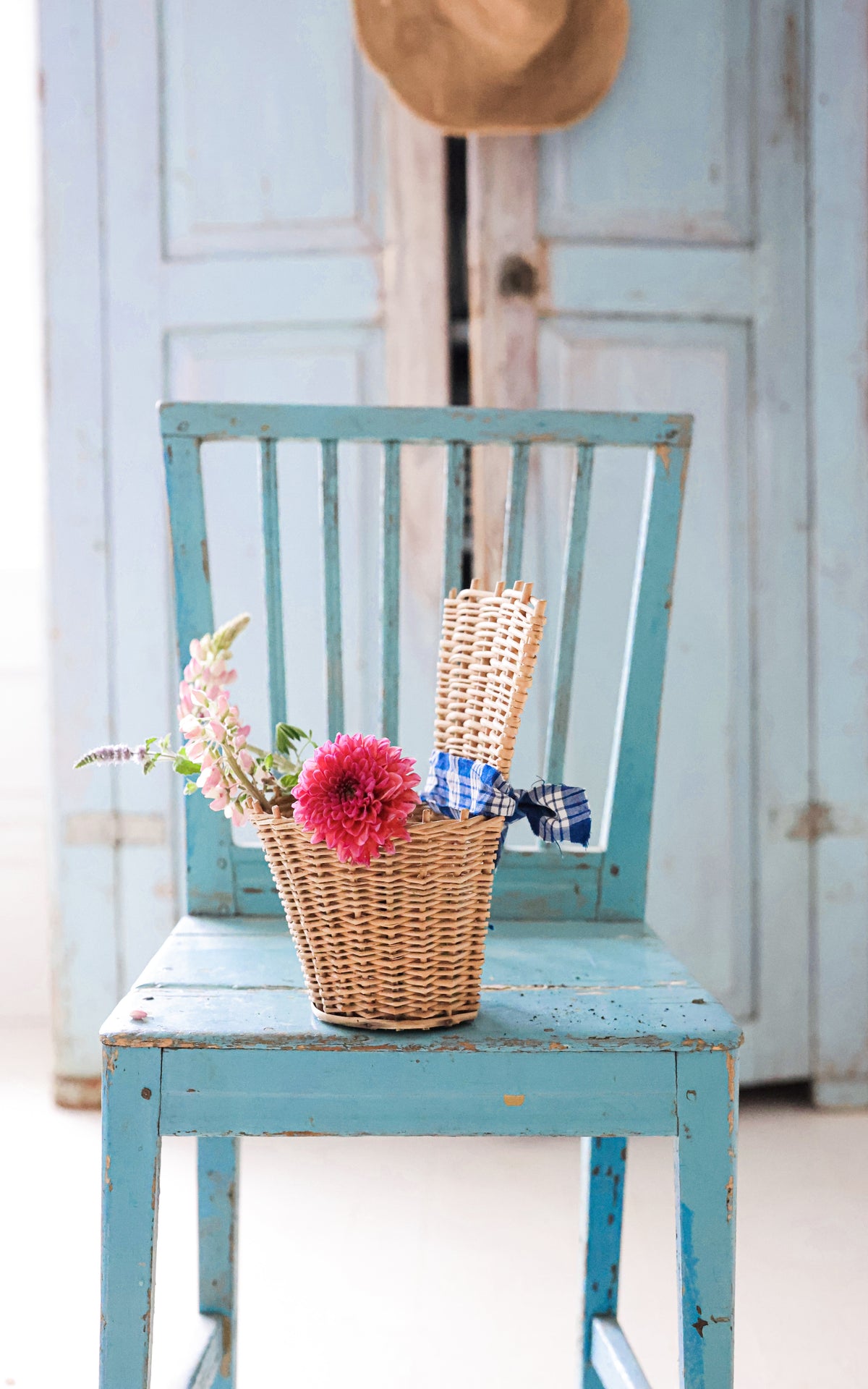 Petite Vintage French Harvest Basket