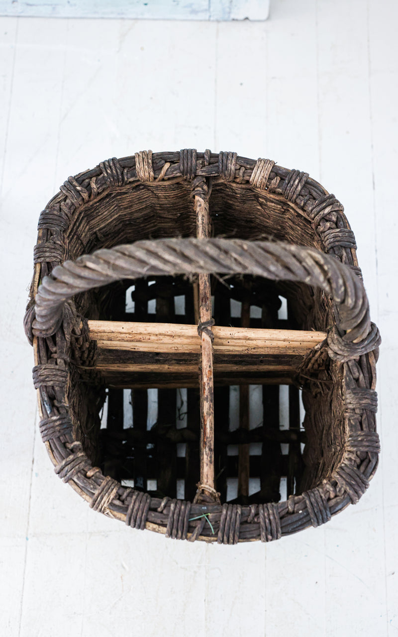 Vintage French Champagne Basket