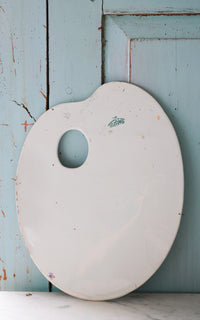 Vintage French Ironstone Paint Palette