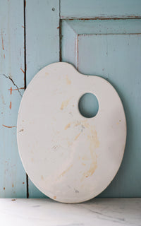 Vintage French Ironstone Paint Palette