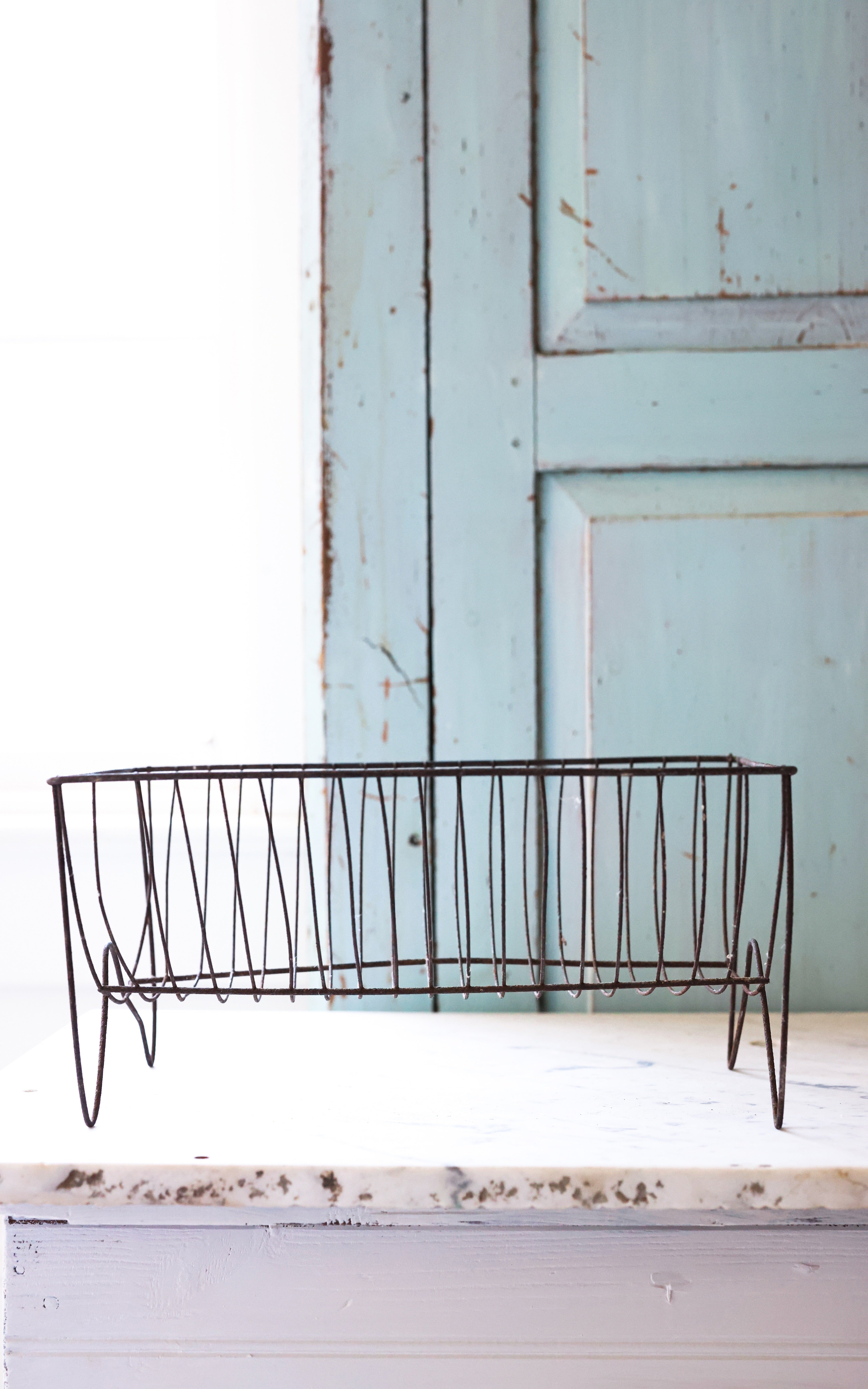 Vintage French Dish Rack Dreamy Whites