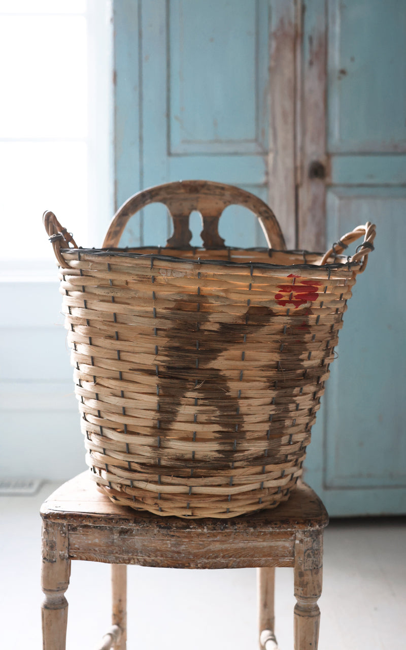 Vintage Swedish Apple Basket