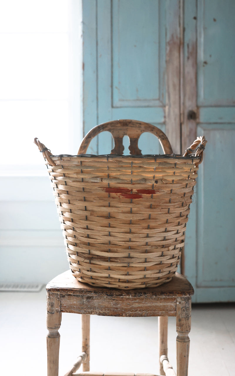 Vintage Swedish Apple Basket