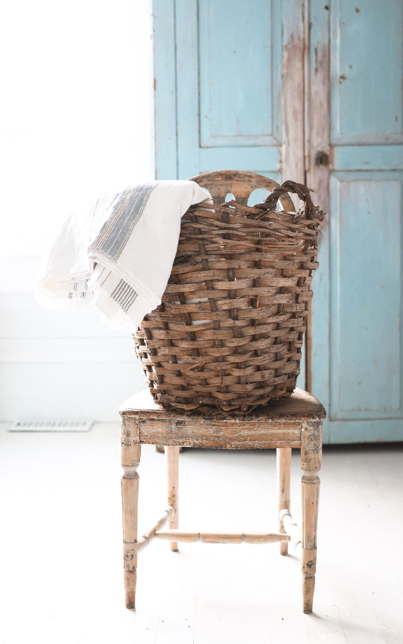 Vintage French Apple Basket