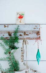 Vintage Ice Skates & Vintage Swedish Post Card