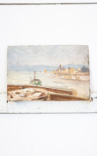 Petite Vintage French Painting