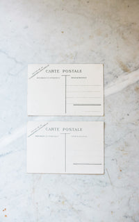 Set of Two Vintage French Postcards