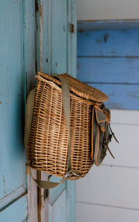 Vintage French Fishing Basket