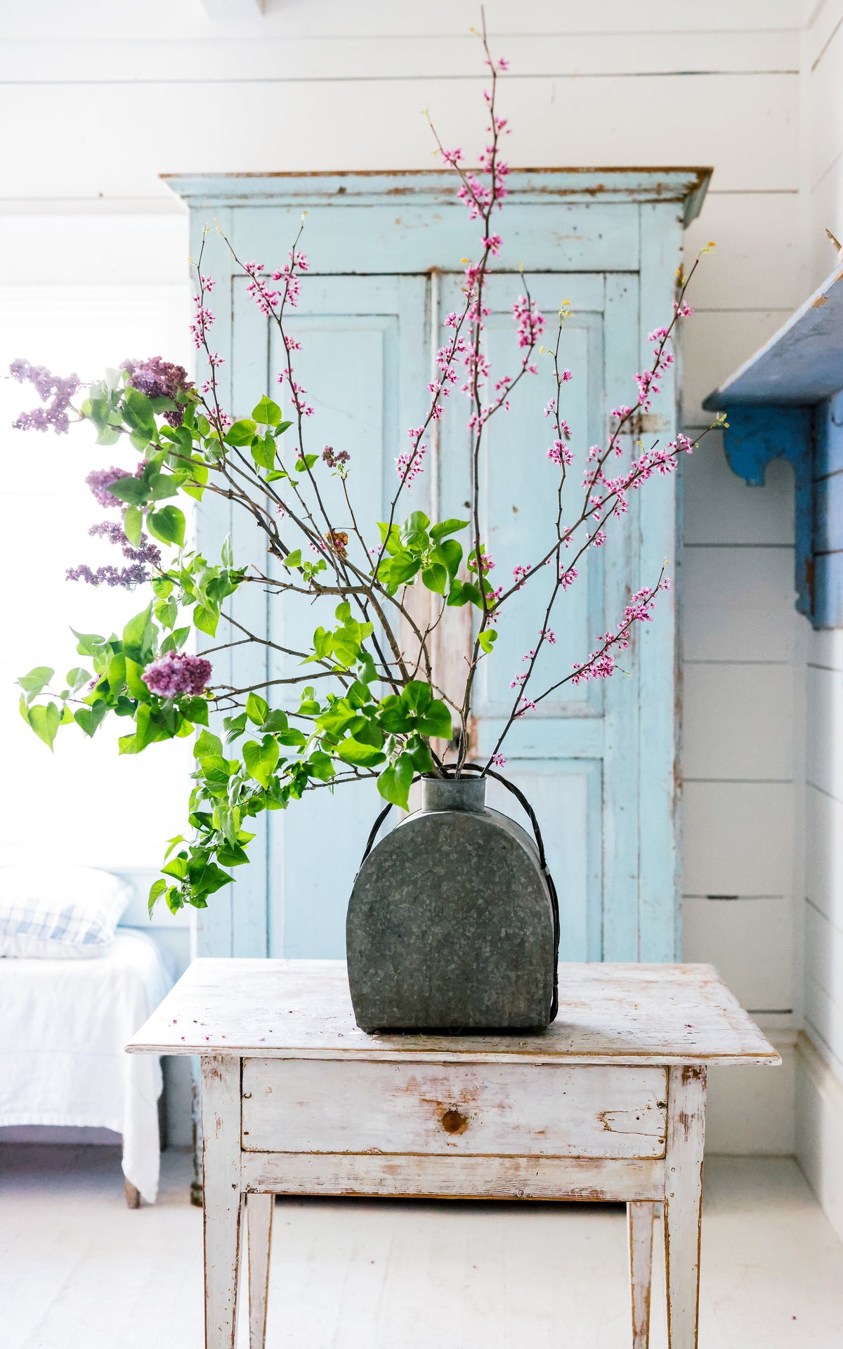 Vintage French Zinc Container