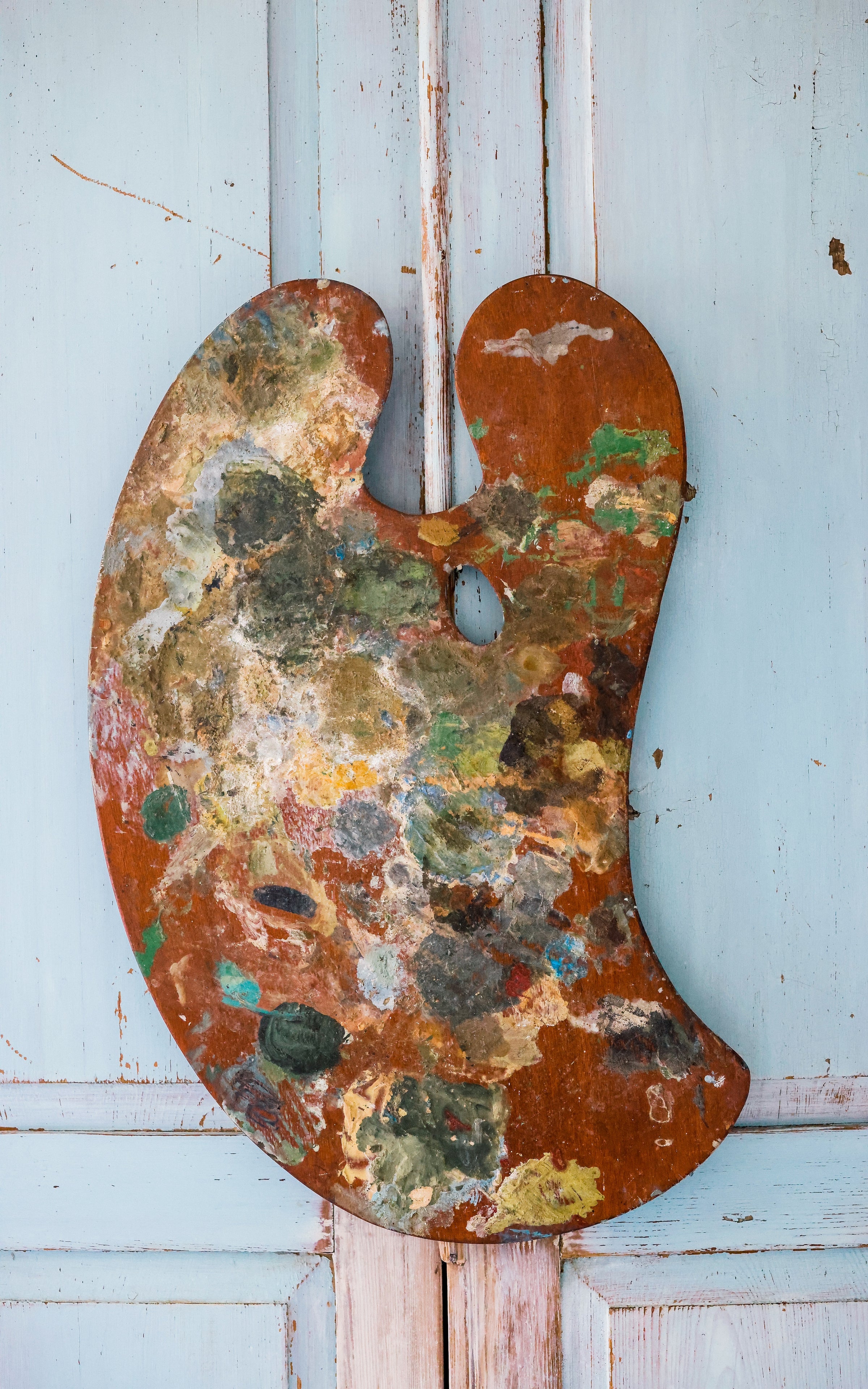 Vintage French Artist Palette