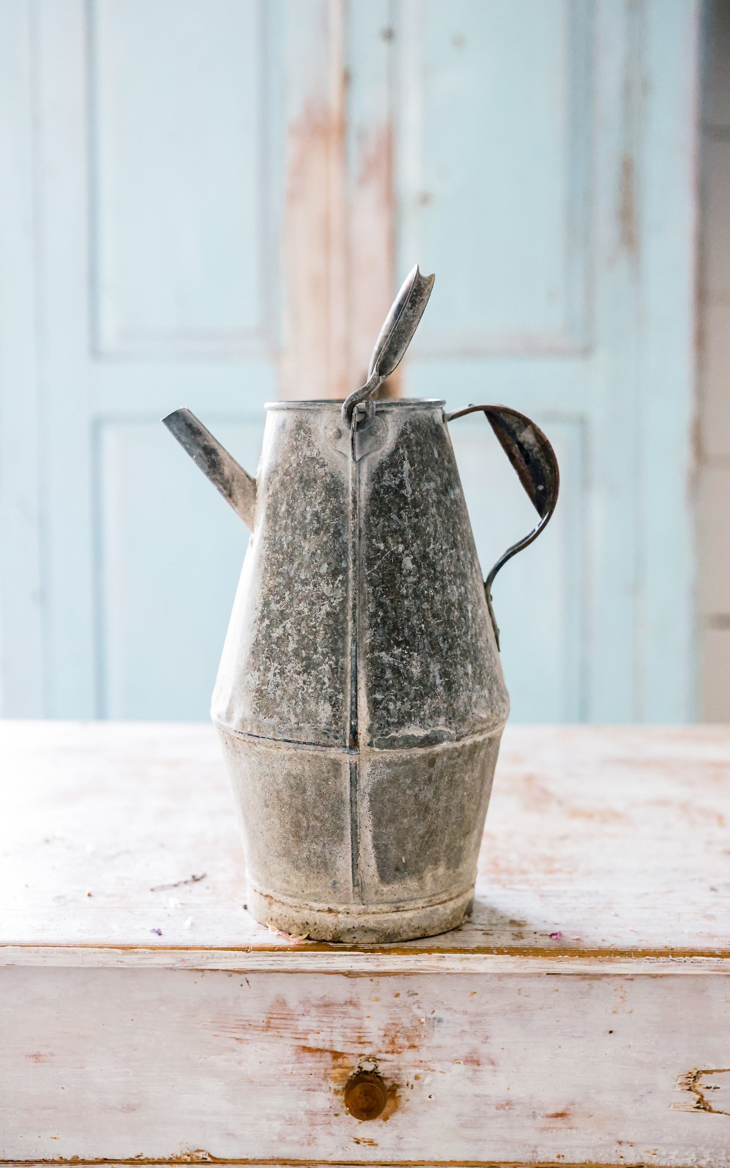 Vintage French Zinc Watering Can