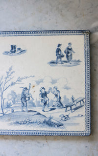 Vintage French Stoneware Trivet