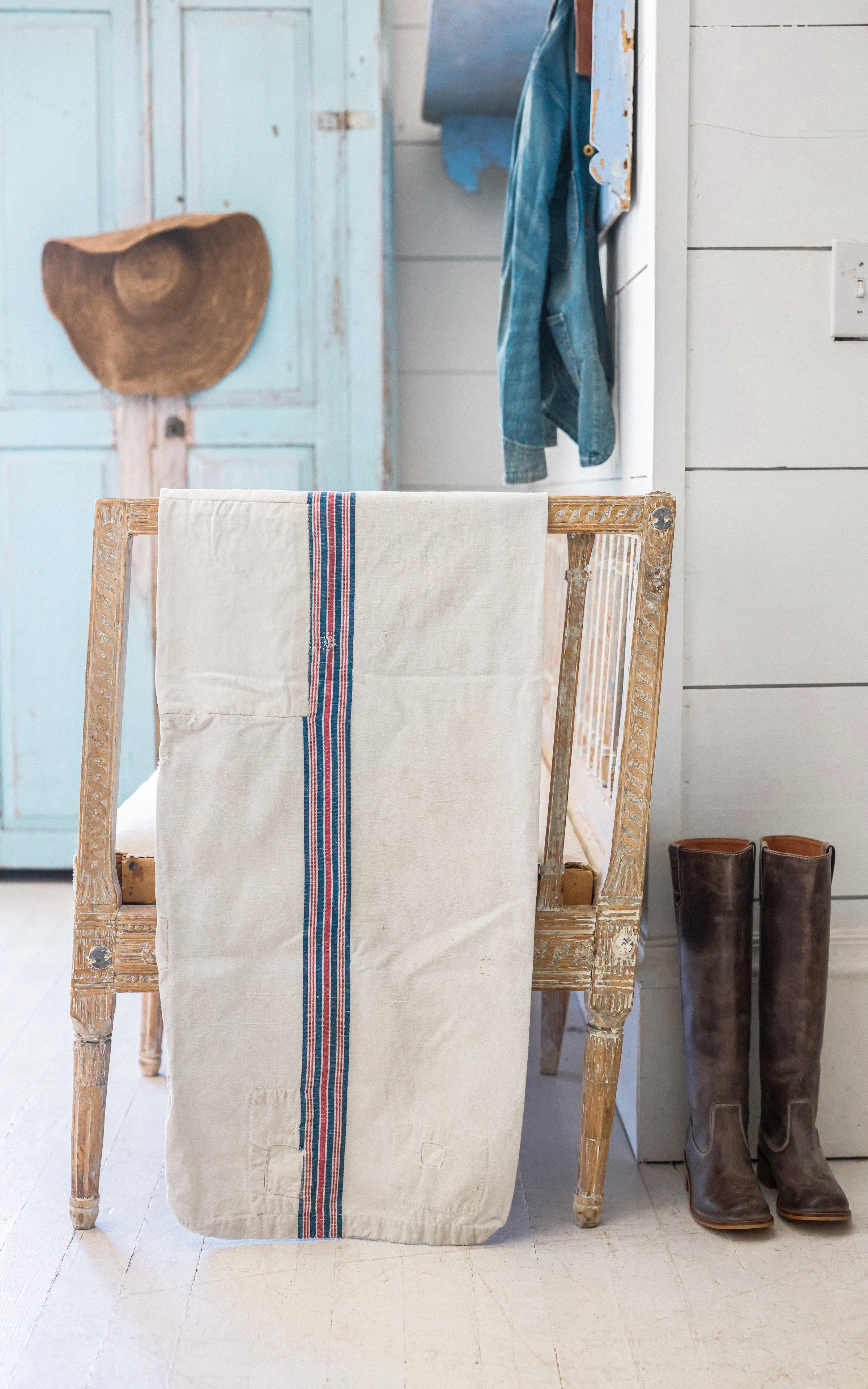Vintage French Flour Sack ~D