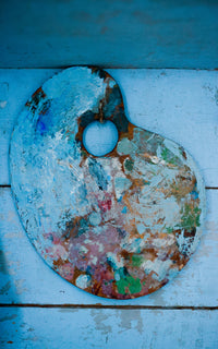 Vintage French Artist Palette