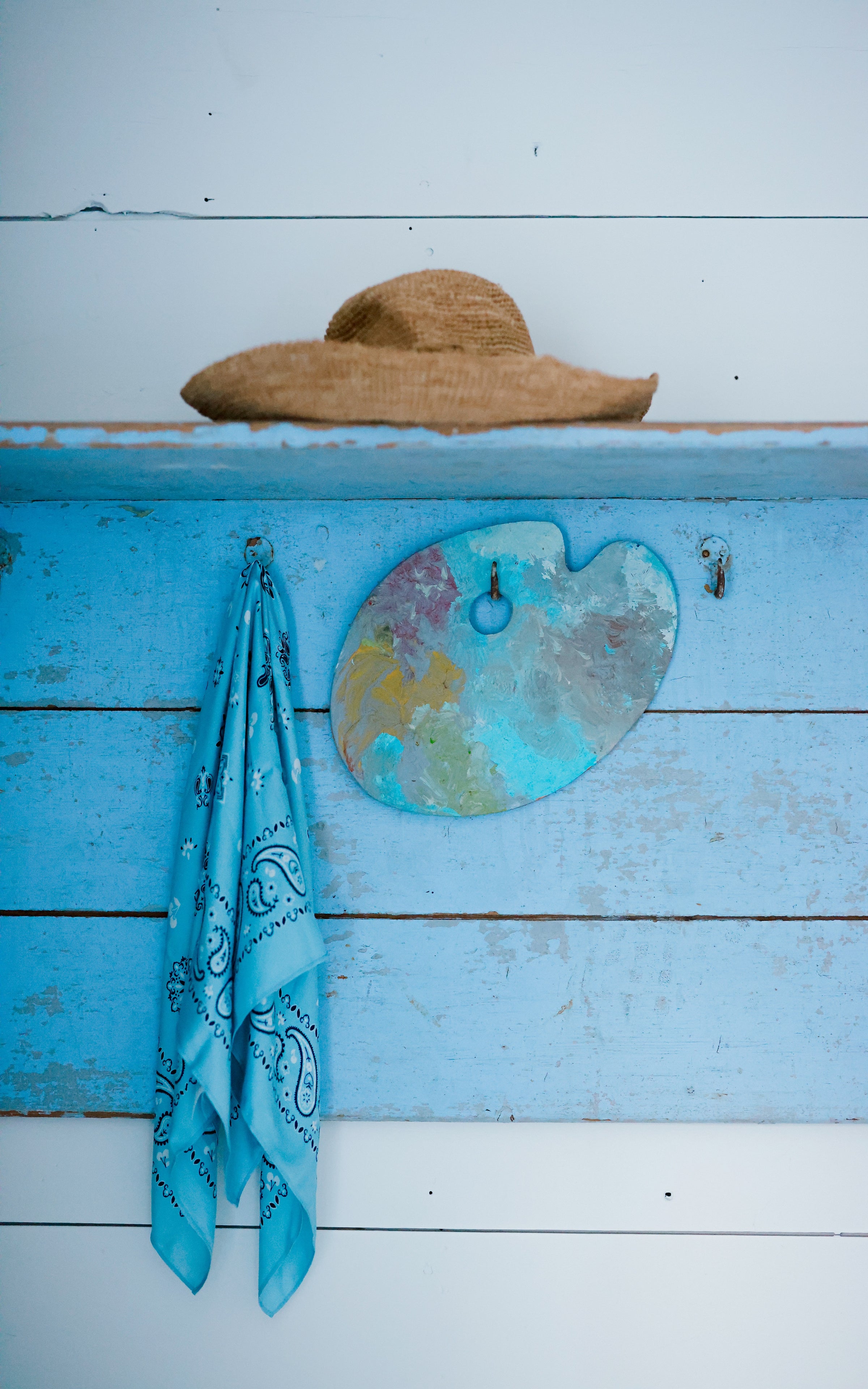 Vintage French Artist Palette