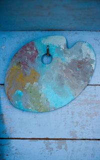 Vintage French Artist Palette