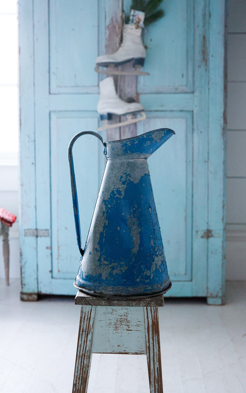 Vintage French Zinc Pitcher