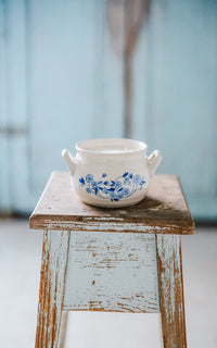 Vintage Swedish Crock Lavender Essential Oil Candle