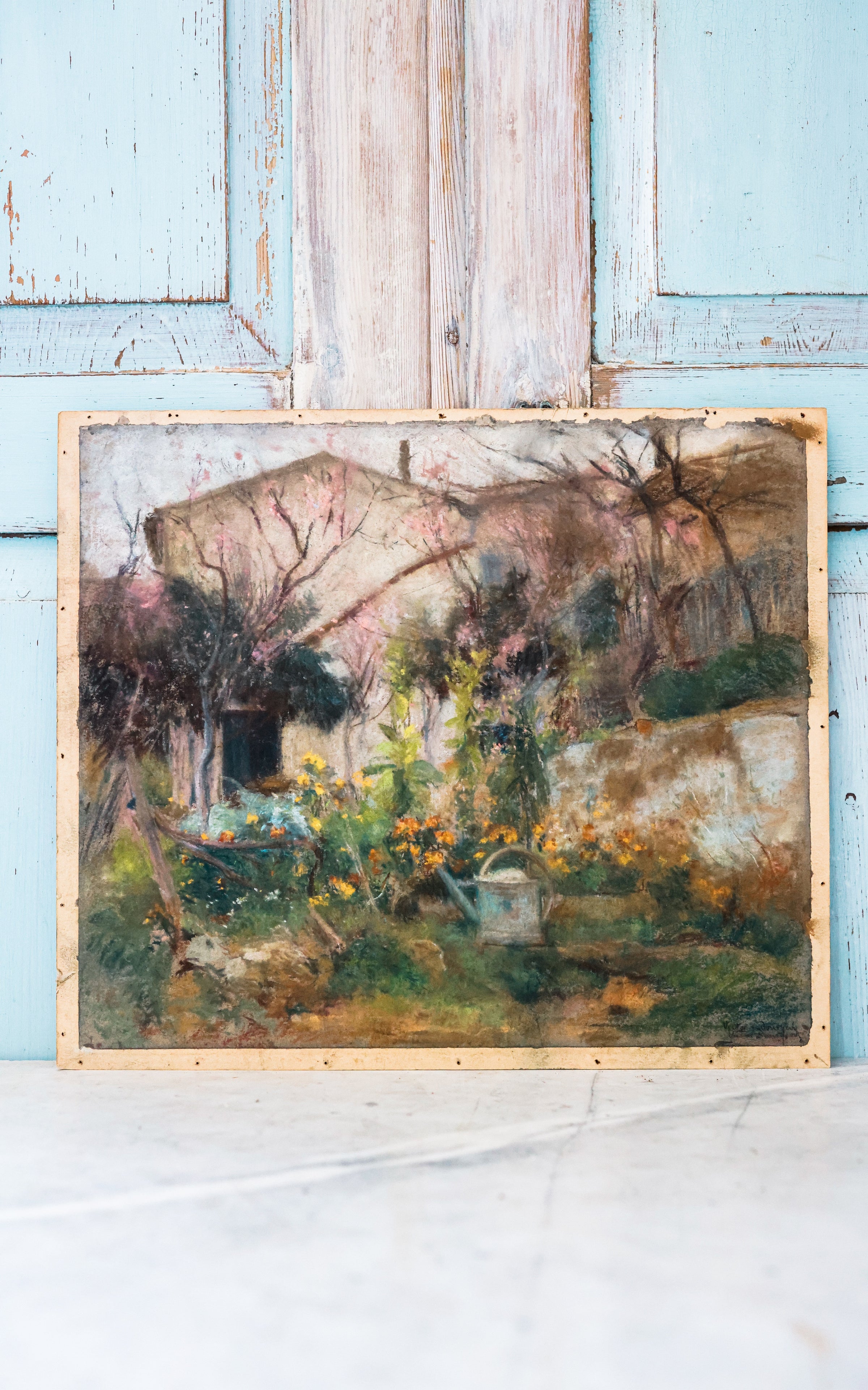 Vintage French Pastel Art