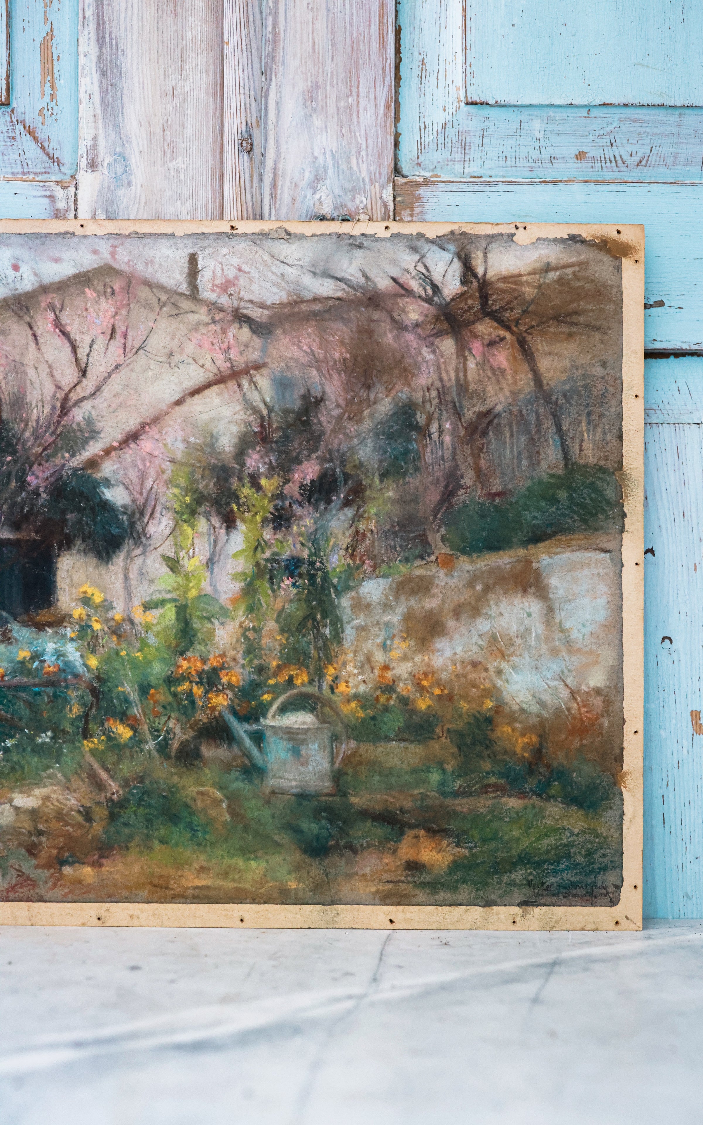 Vintage French Pastel Art