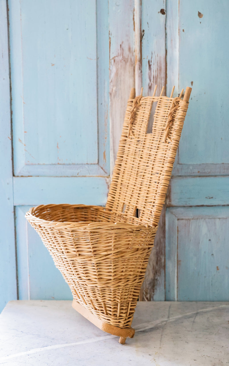 Vintage French Harvesting Basket