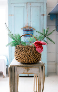 Vintage French Apple Basket