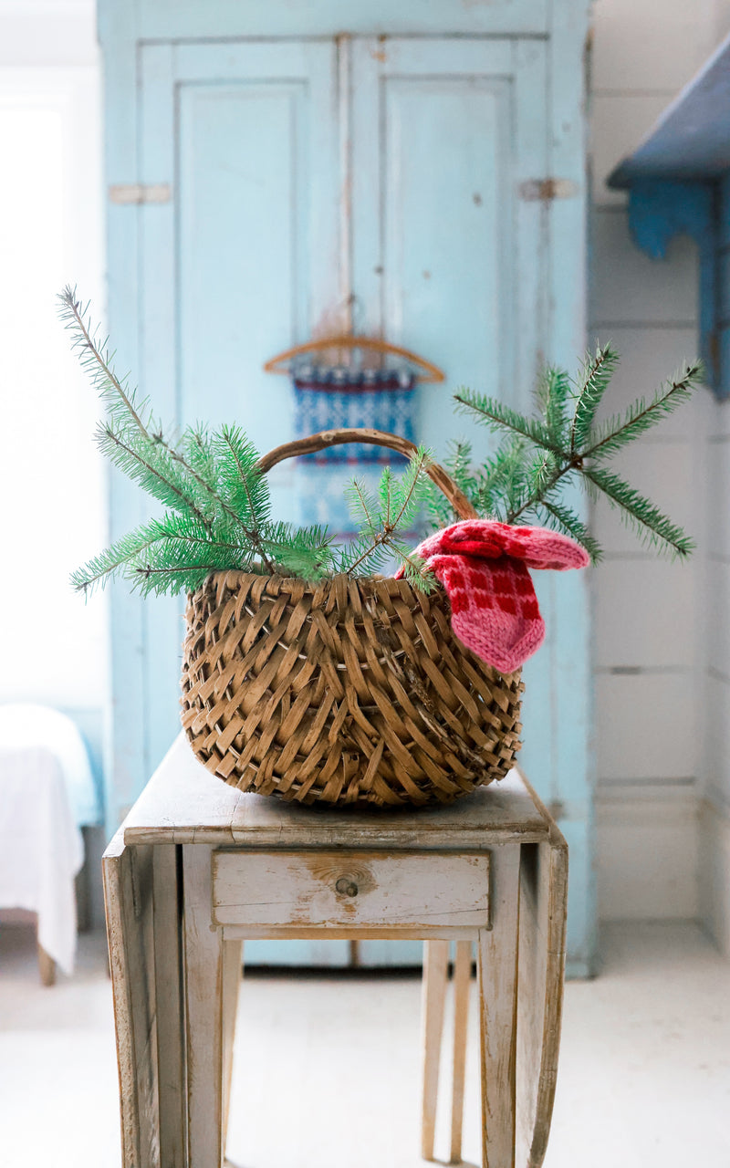 Vintage French Apple Basket