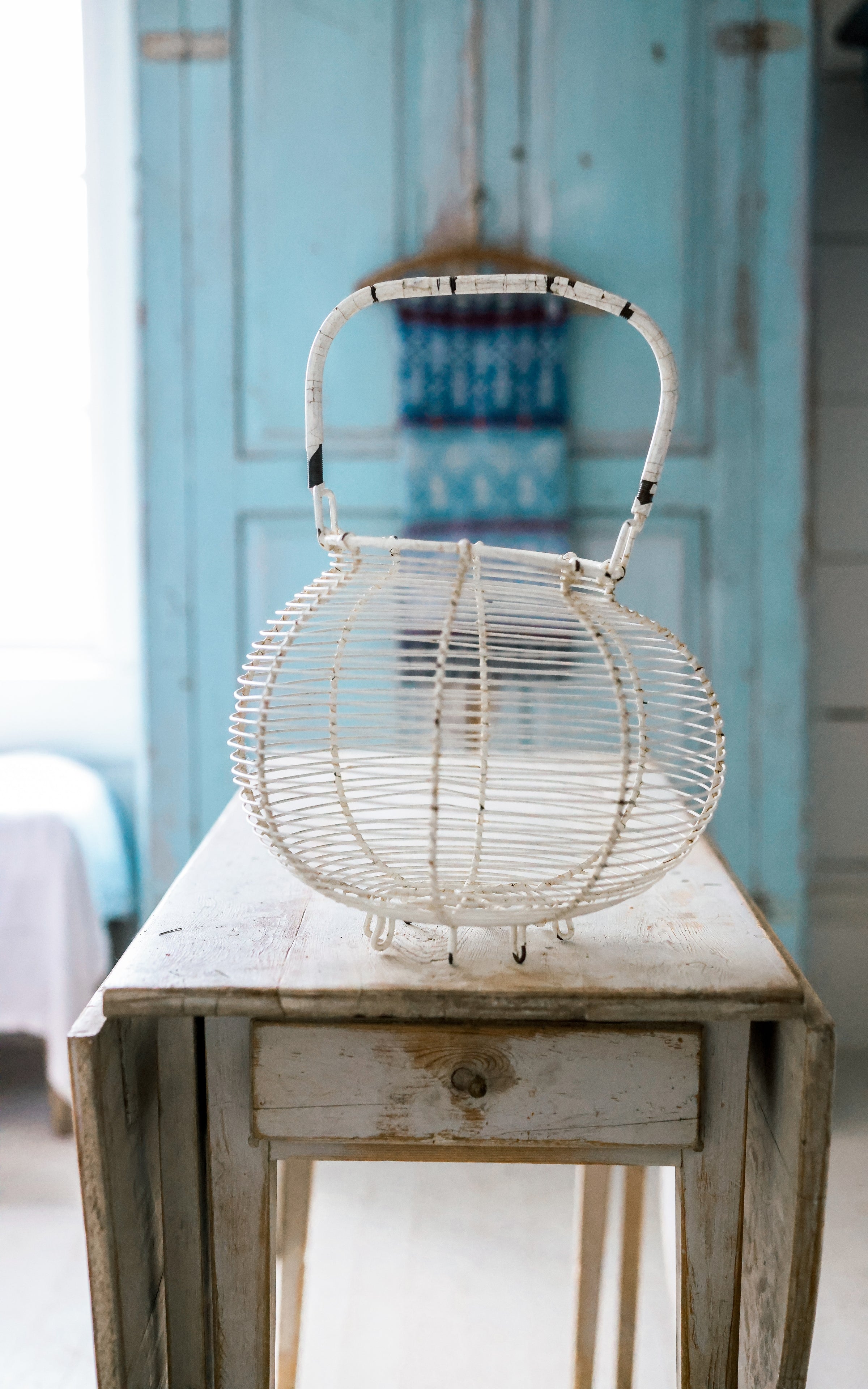 Large Vintage French Egg Basket