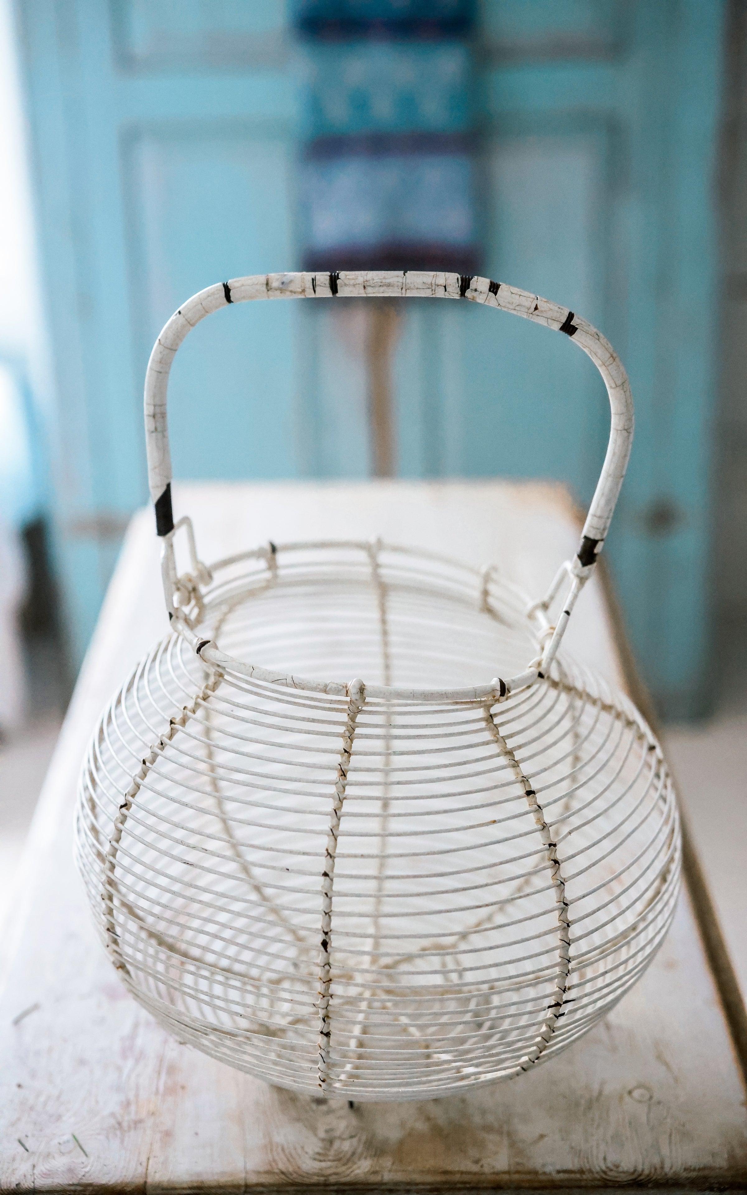 Large Vintage French Egg Basket