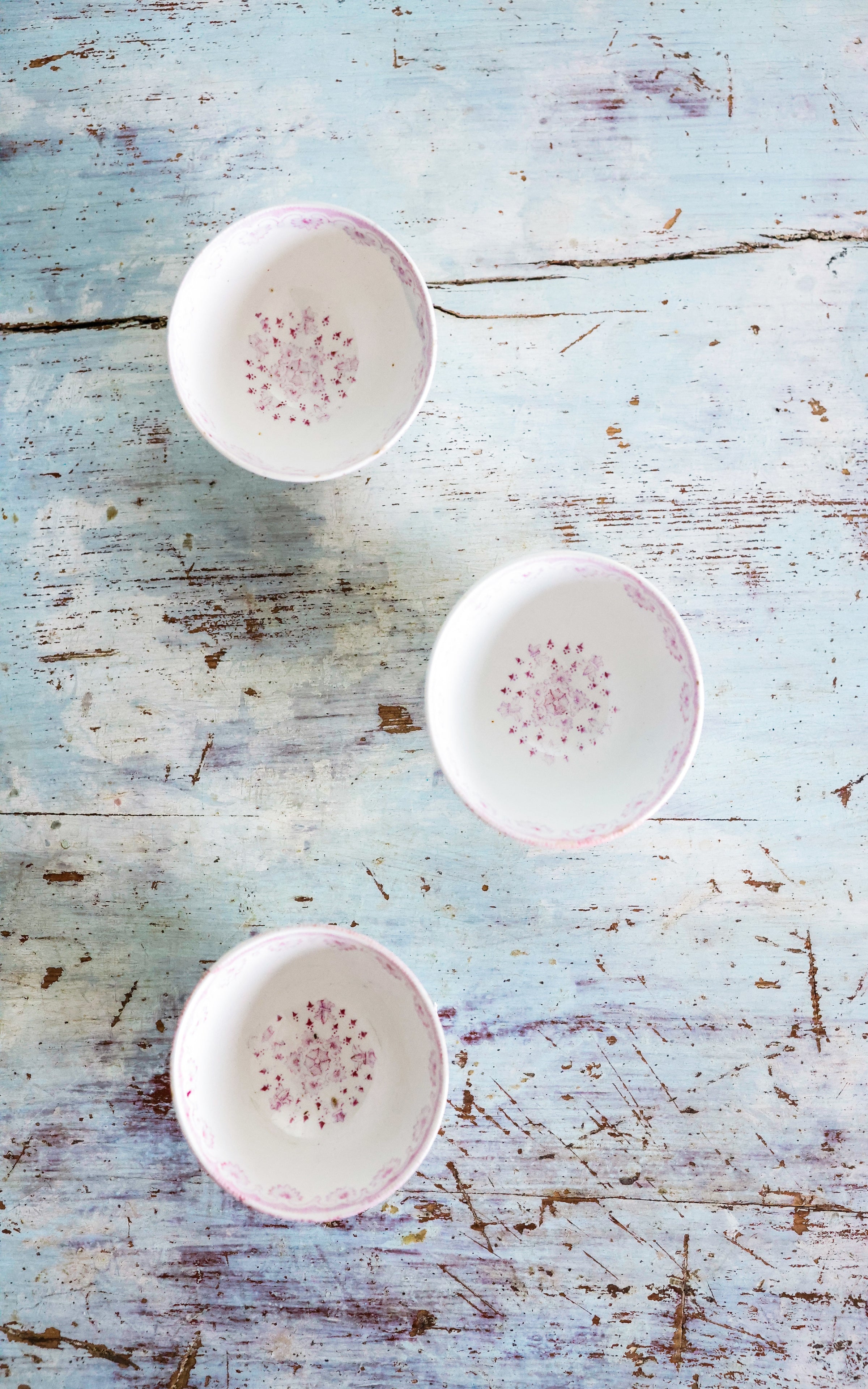 Set of Three Vintage Petite Cafe Bowls