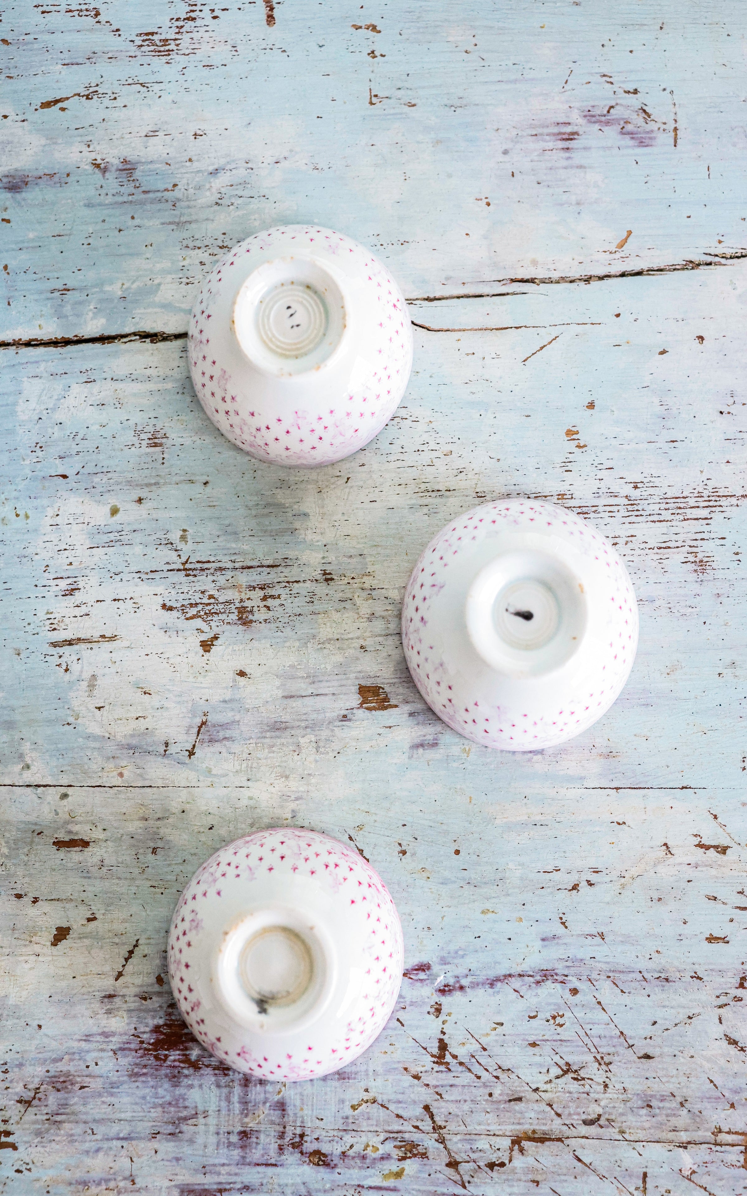 Set of Three Vintage Petite Cafe Bowls